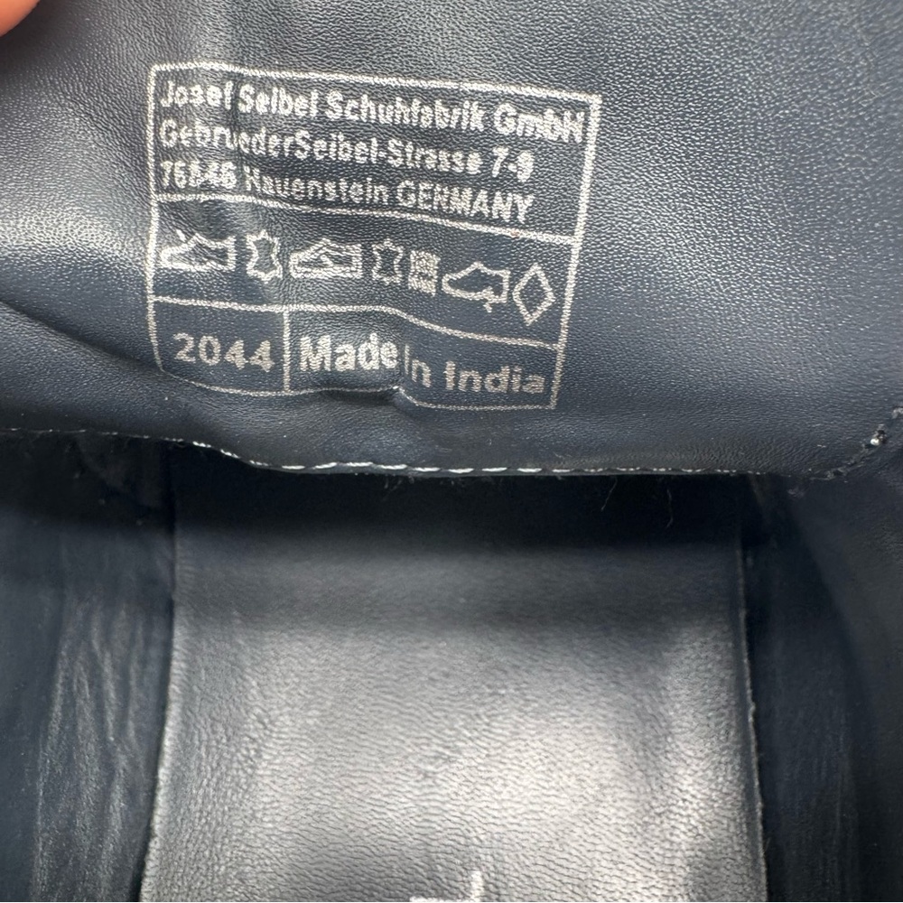 Josef Seibel Earl Black Leather Oxford Size 45/11-11.5 - Picture 12 of 15